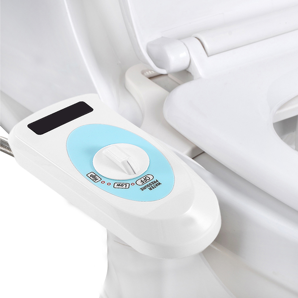 deco essentials non electric single nozzle toilet seat bidet