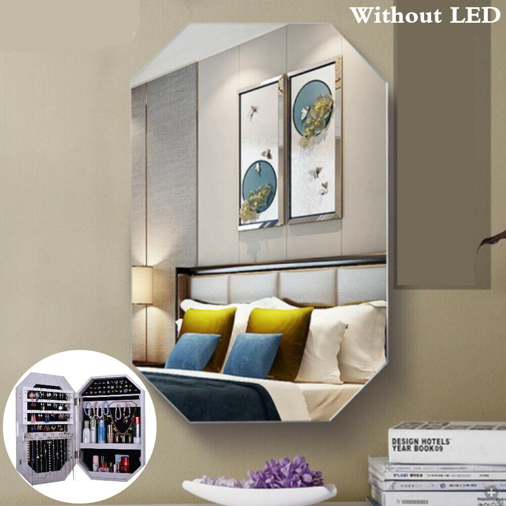 Hängend Schmuckschrank mit Spiegel Wandspiegel Schmuckkasten Schmuckkommode