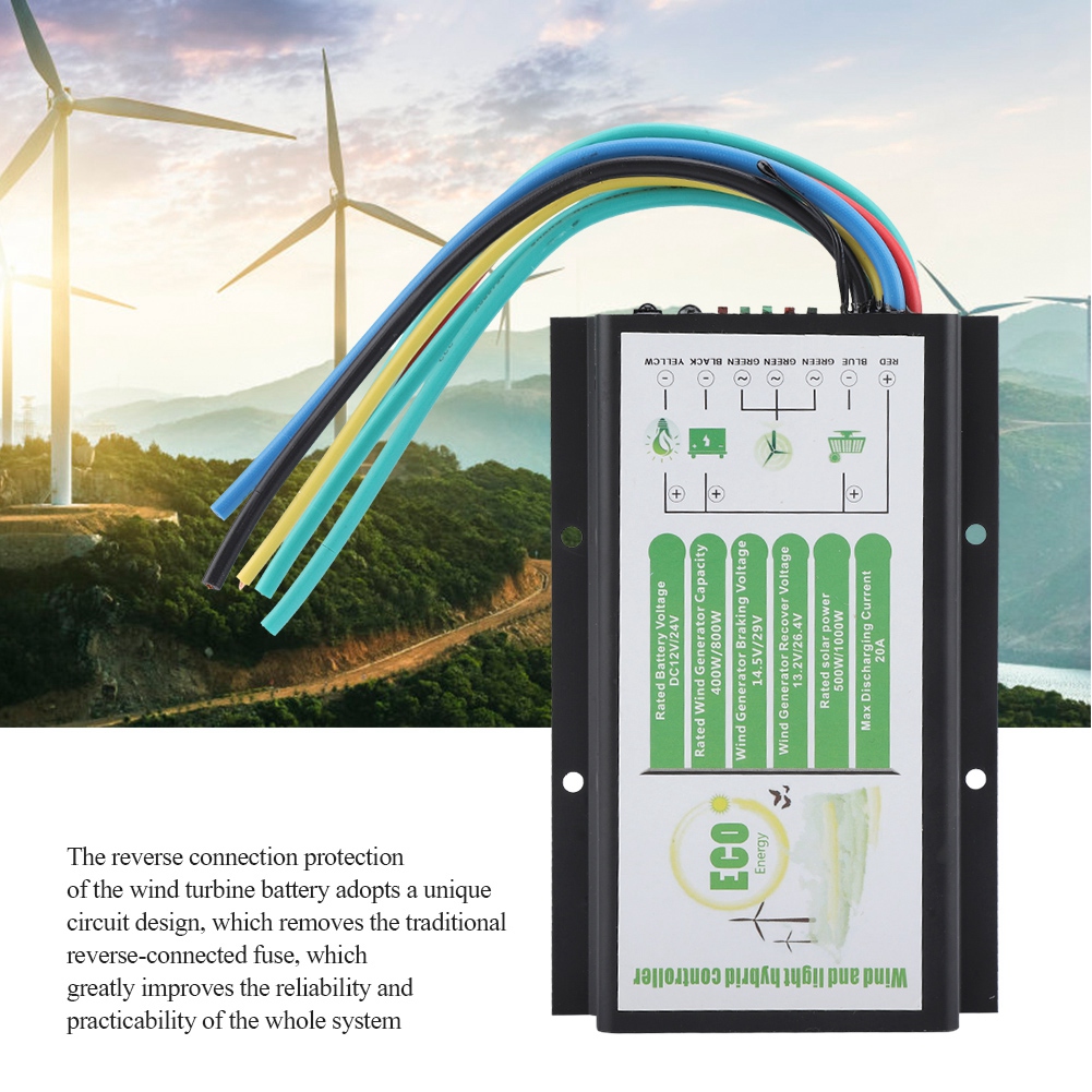 12V//24V Windgenerator Hybrid Laderegler Wind Turbine Solar Controller 400W//800W