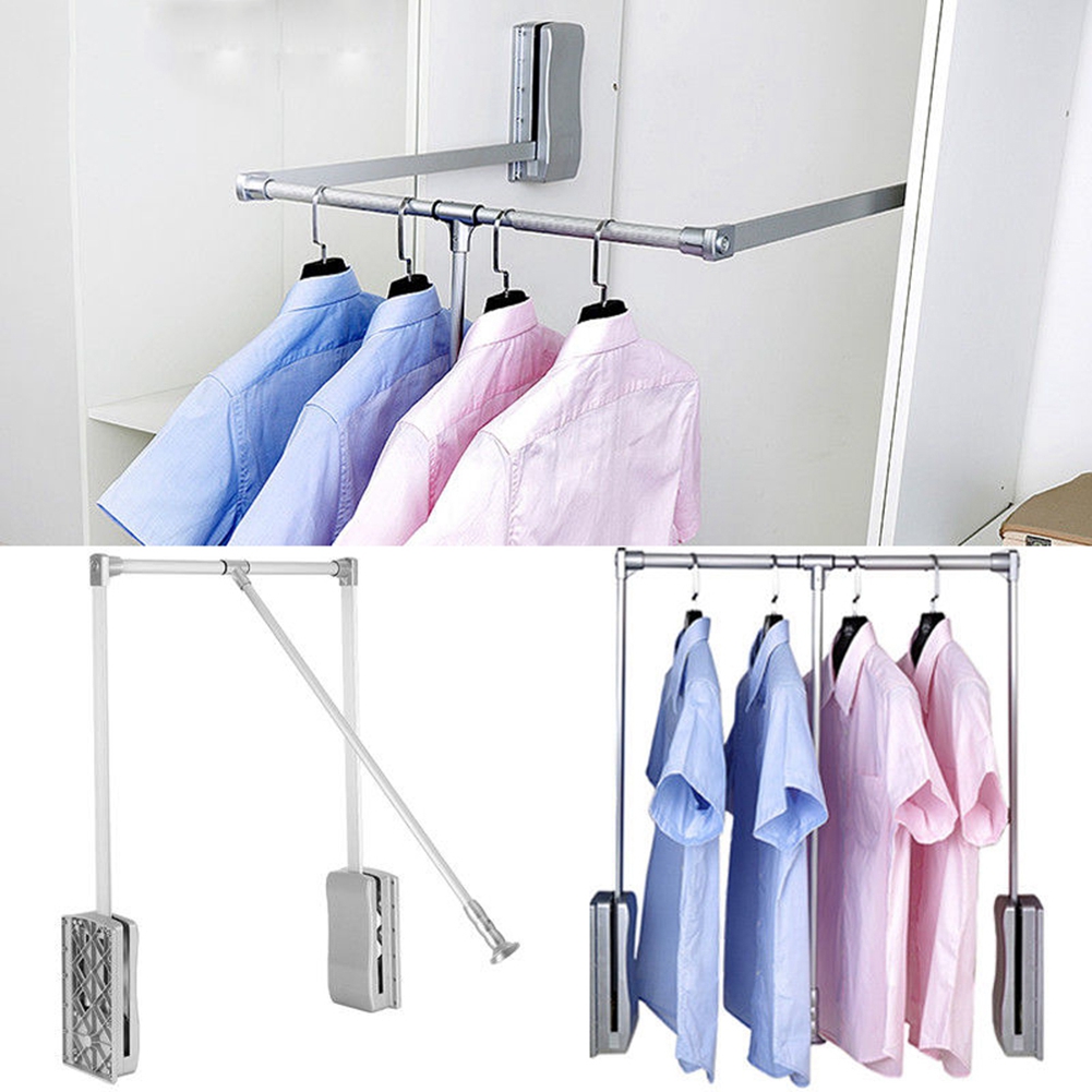 Adjustable Garment Rack Portable Clothes Hanger Heavy Duty Pull