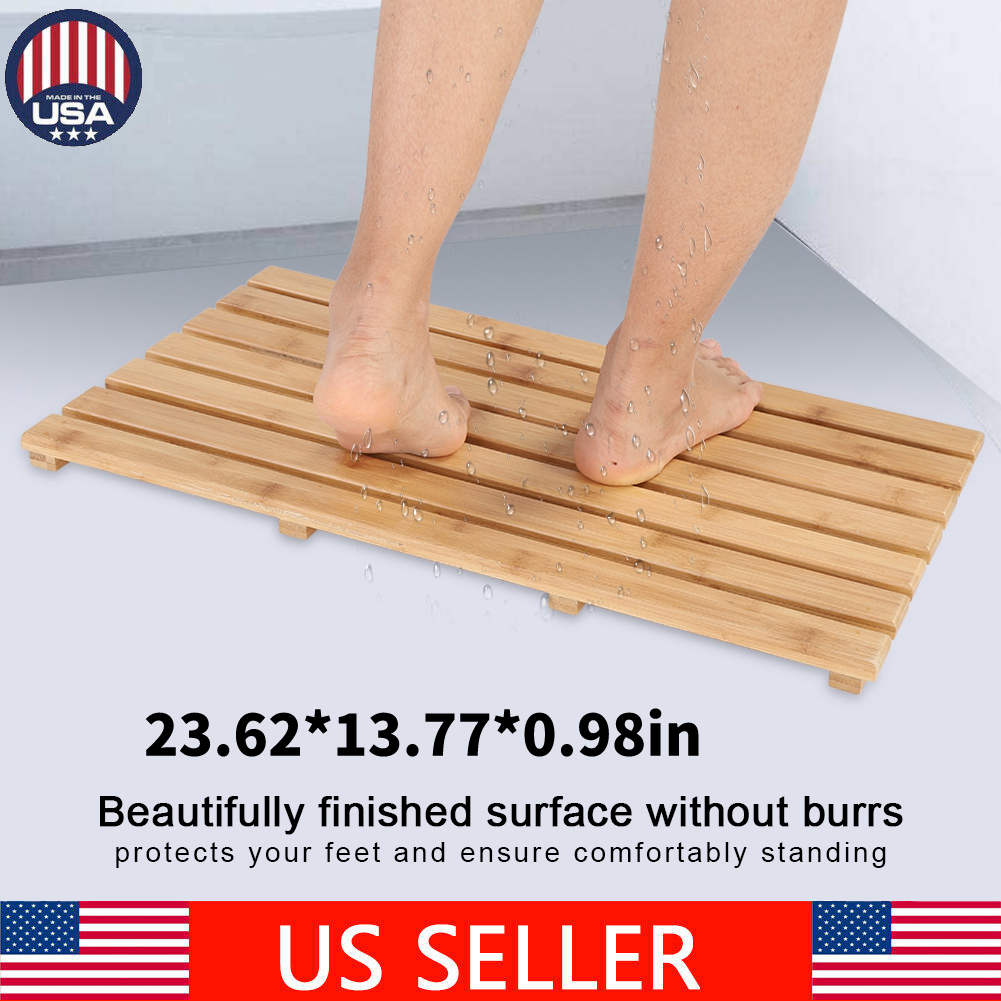 NonSlip and Mold Resistant Natural Bamboo Duckboard Bathroom Bath