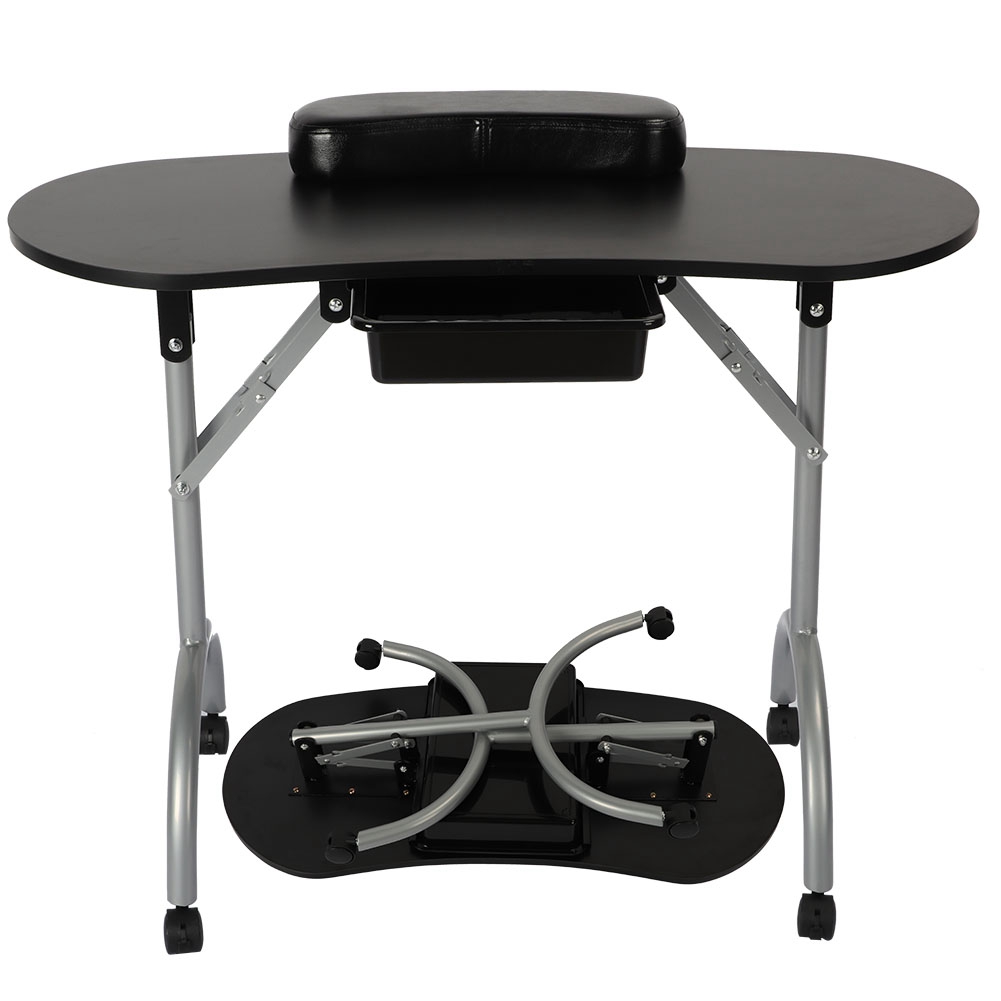Folding Portable Manicure Table High Density Board Salon Nail Art
