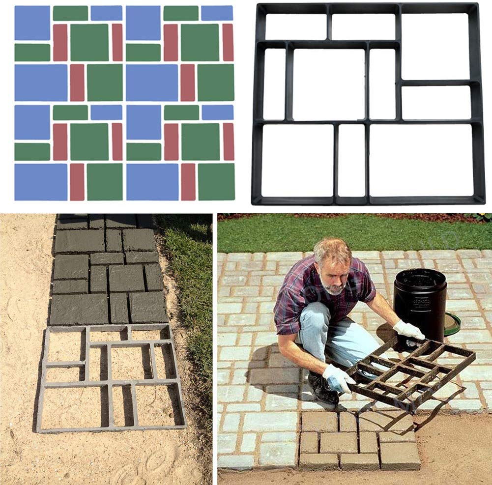 UK Driveway Paving Stone Mold Concrete Pathmate Patio Paver Mould Maker