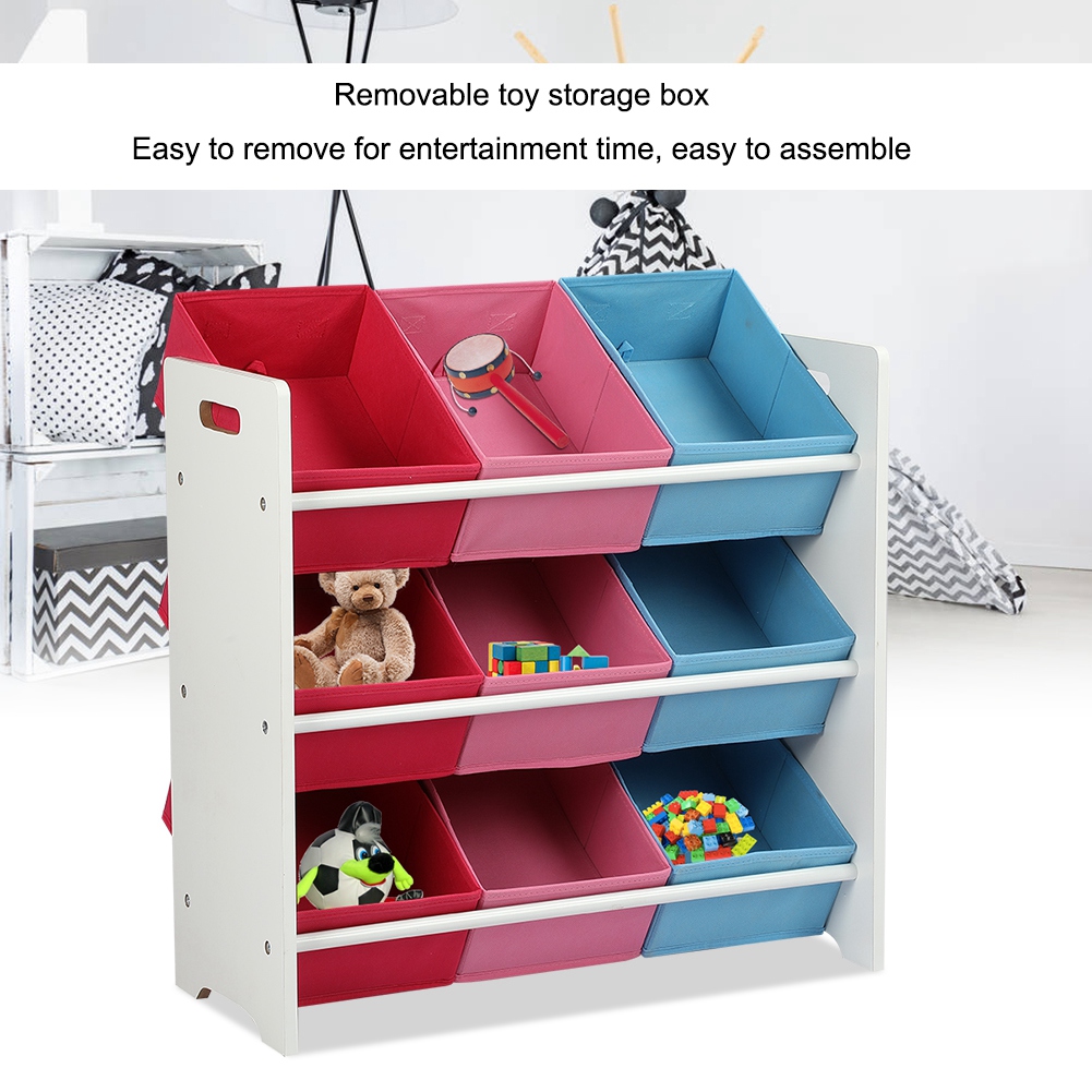 Kinderregal Spielzeugablage Aufbewahrungsboxen Spielzeugregal