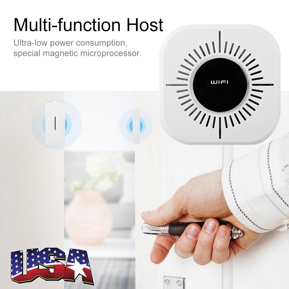 433MHz Wireless GSM SMS Home Burglar Security Alarm System Detector Sensor Kit