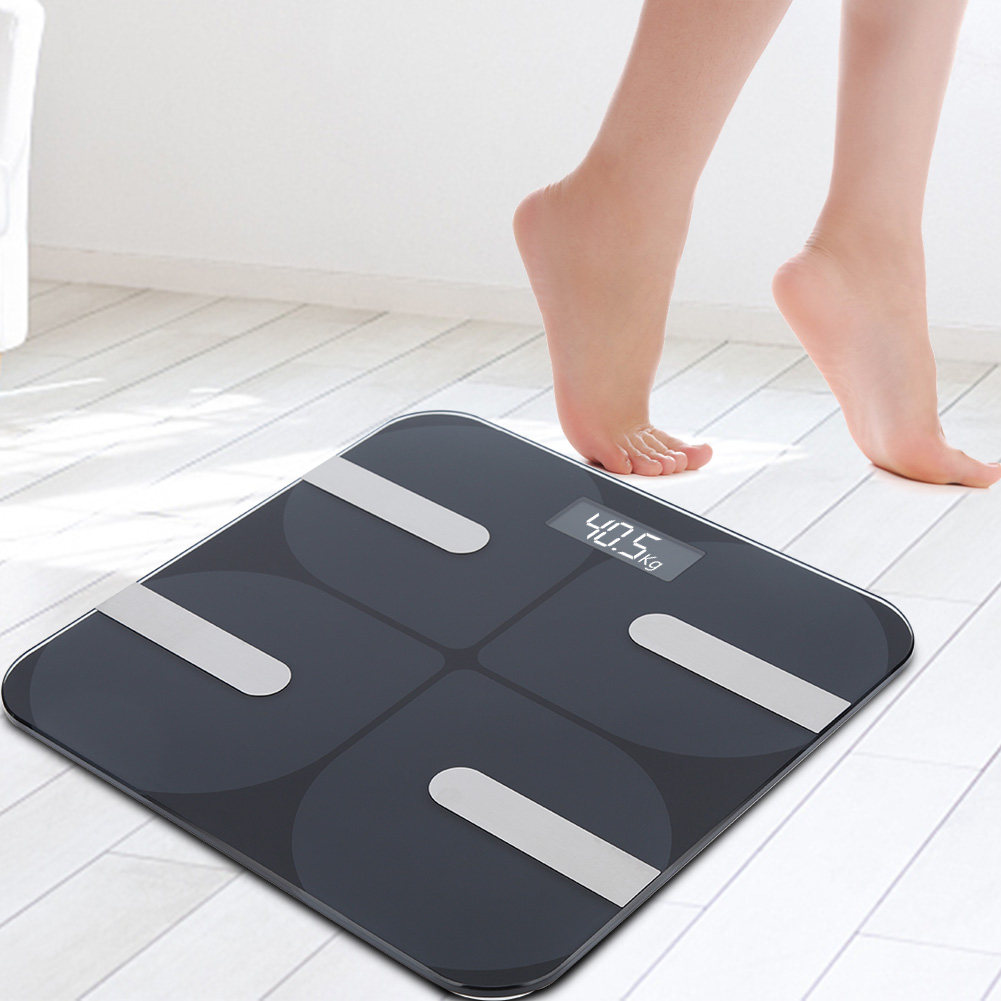 Measure Weight 180kg Electronic Bathroom Scales Toughened Glass Body UK Stock
