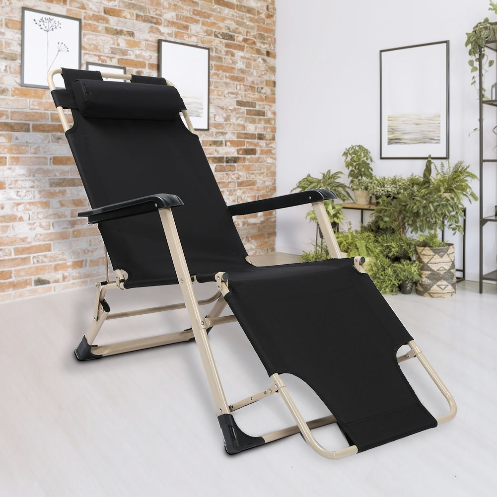 Extra Large Folding Reclining Lounge Chair Outdoor Beach ...