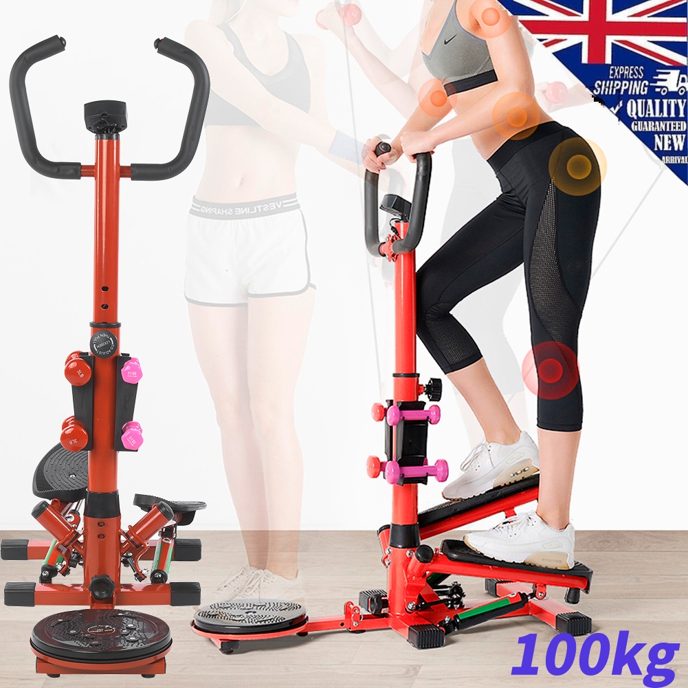 Dual Hydraulic Power Stepper Home Fitness Leg Arm Training Gym  Home Exercise 