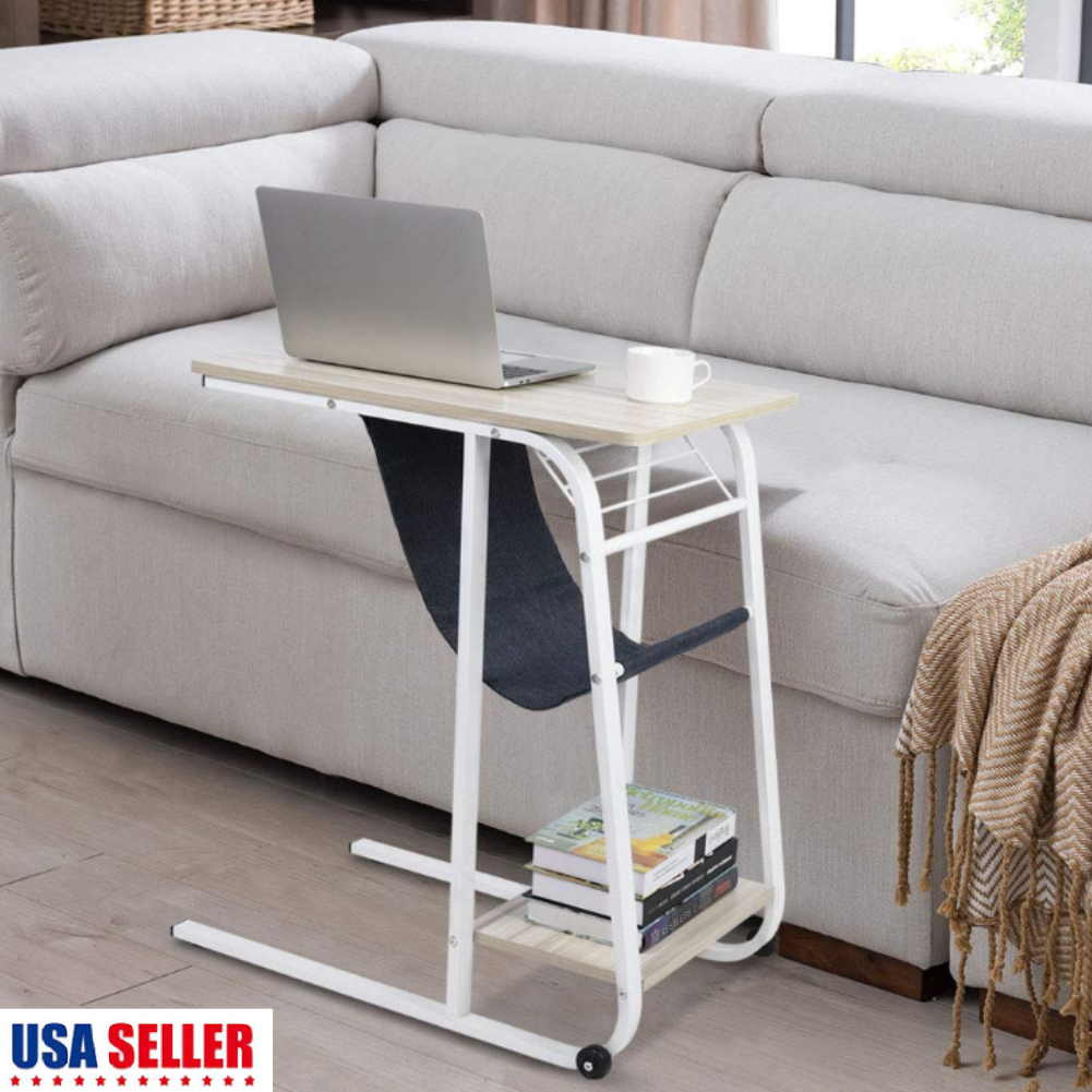 Mobile Snack Table Sofa Couch Coffee End Bed Side Table Laptop