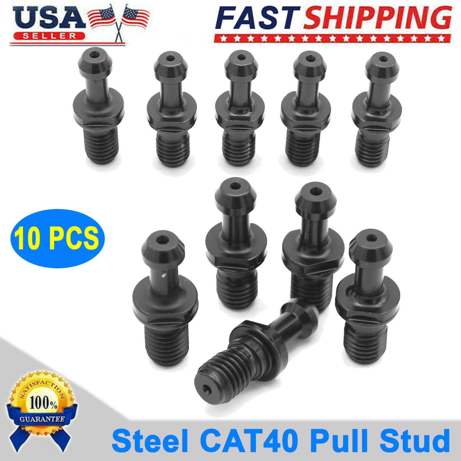 10PCS CAT40 PULL STUD RETENTION KNOB FITS HAAS CAT 40 CNC Milling Tool Parts BE