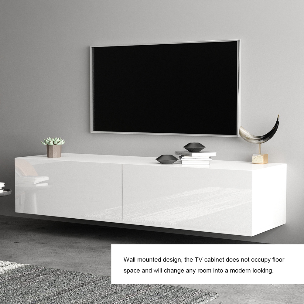 TV Stand Multifunctional Wooden Storage Unit TV Cable Box ...