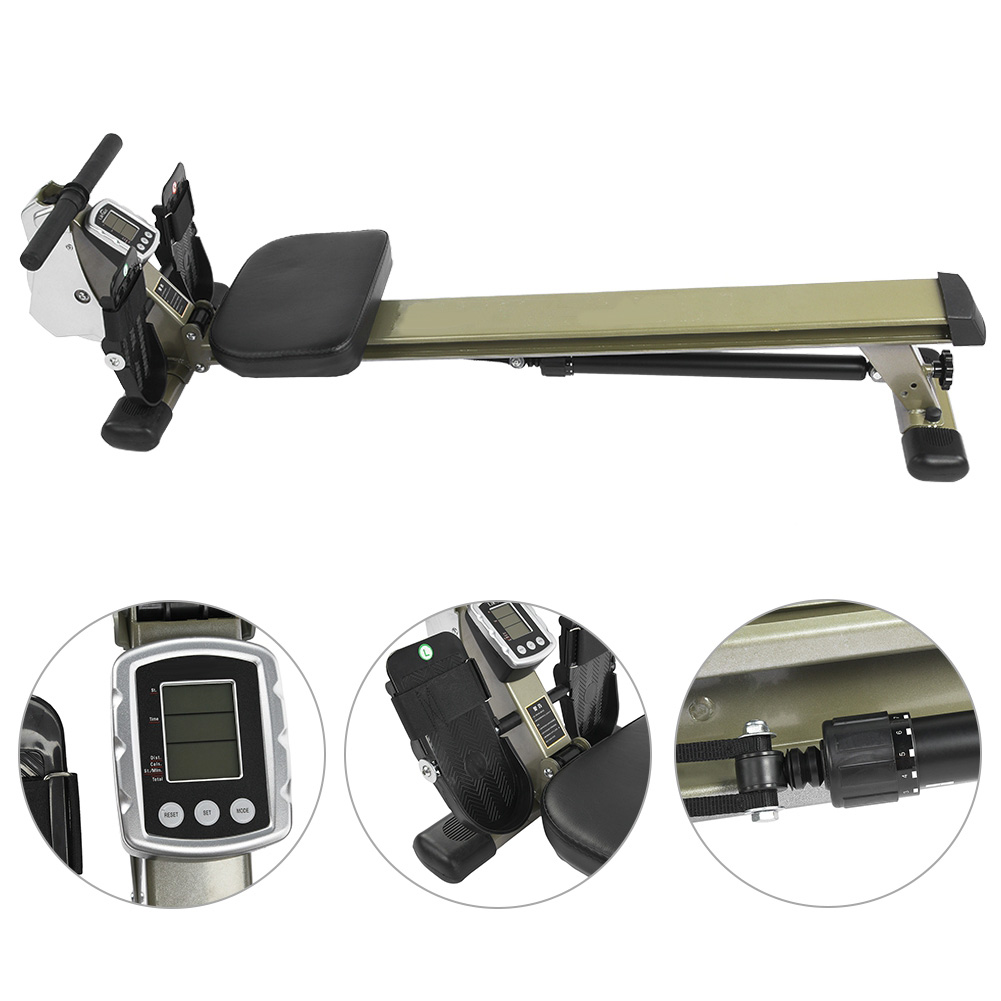 Multifunctional Folding Rower Fitness Folding Rowing Machine Home ...