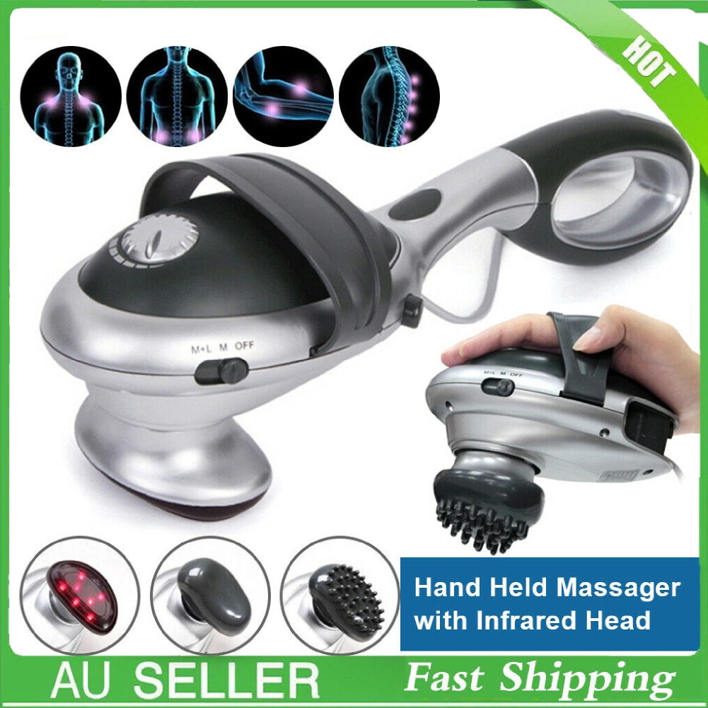 Electric Massager Infrared Hand Held Home Body Heat Neck Back Shoulder Massage 738603713965 Ebay