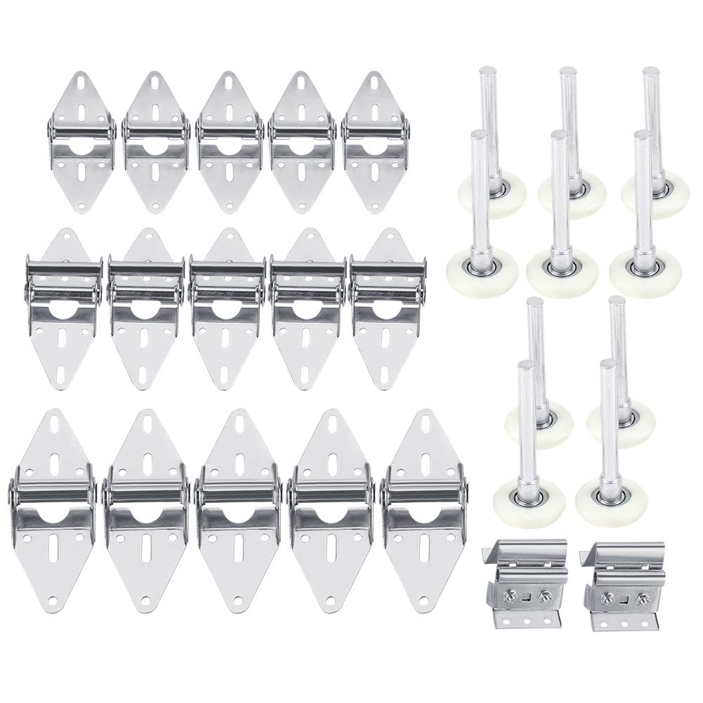 27pcs Garage Door Gate Nylon Roller Wheel Hinge Kit Car Door Heavy