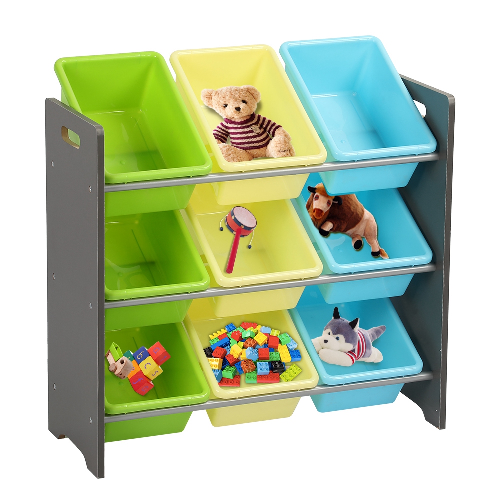 Enfants Jouets étagère de rangement étagère salle de jeux Plastique Boîtes Jouets Organisateur