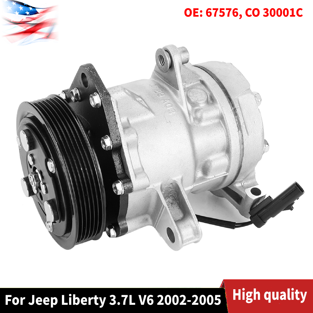 2002-2005 Jeep Liberty with 3.7L engines New A//C AC Compressor Kit