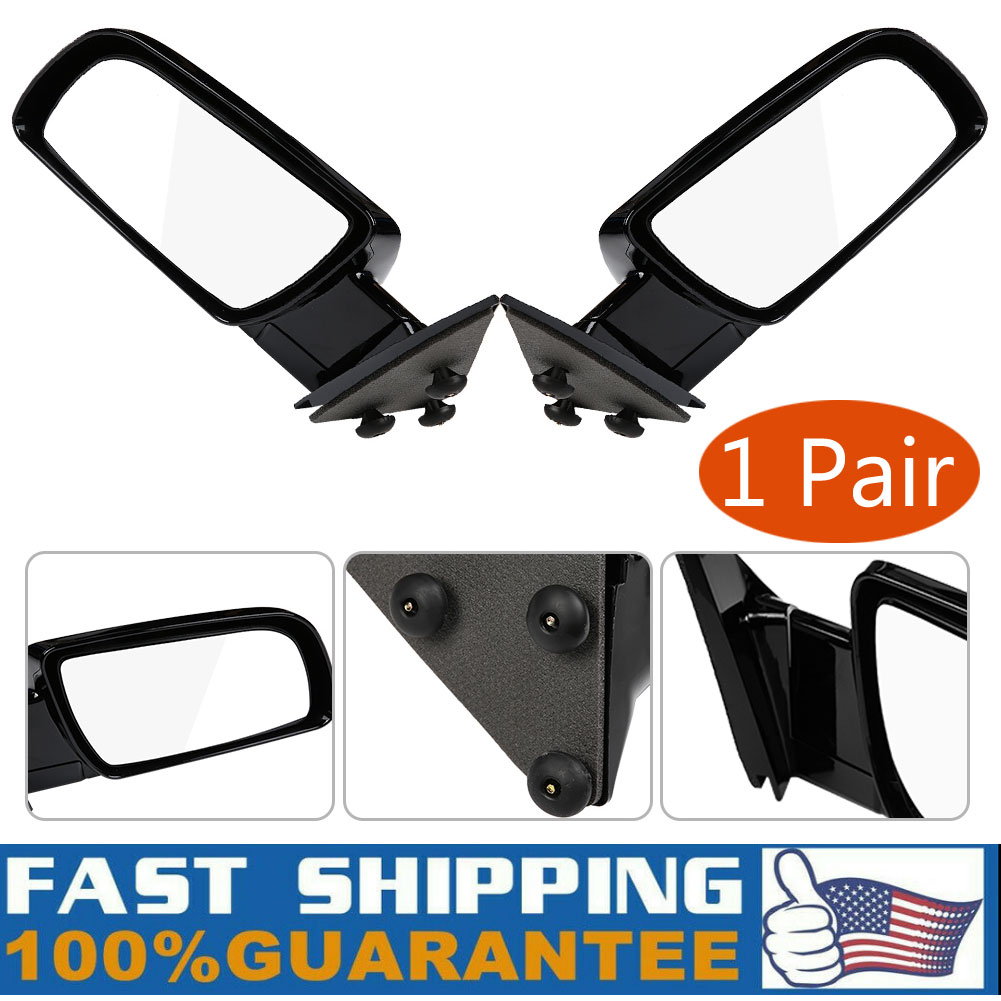Side View Manual Mirrors w// Metal Bases Pair For 88-98 GMC Chevy Pickup Truck