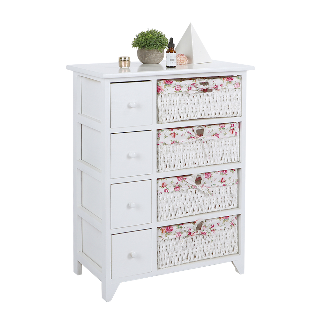 Kommode Sideboard Anrichte Körbe Schrank Schublade Beistellschrank