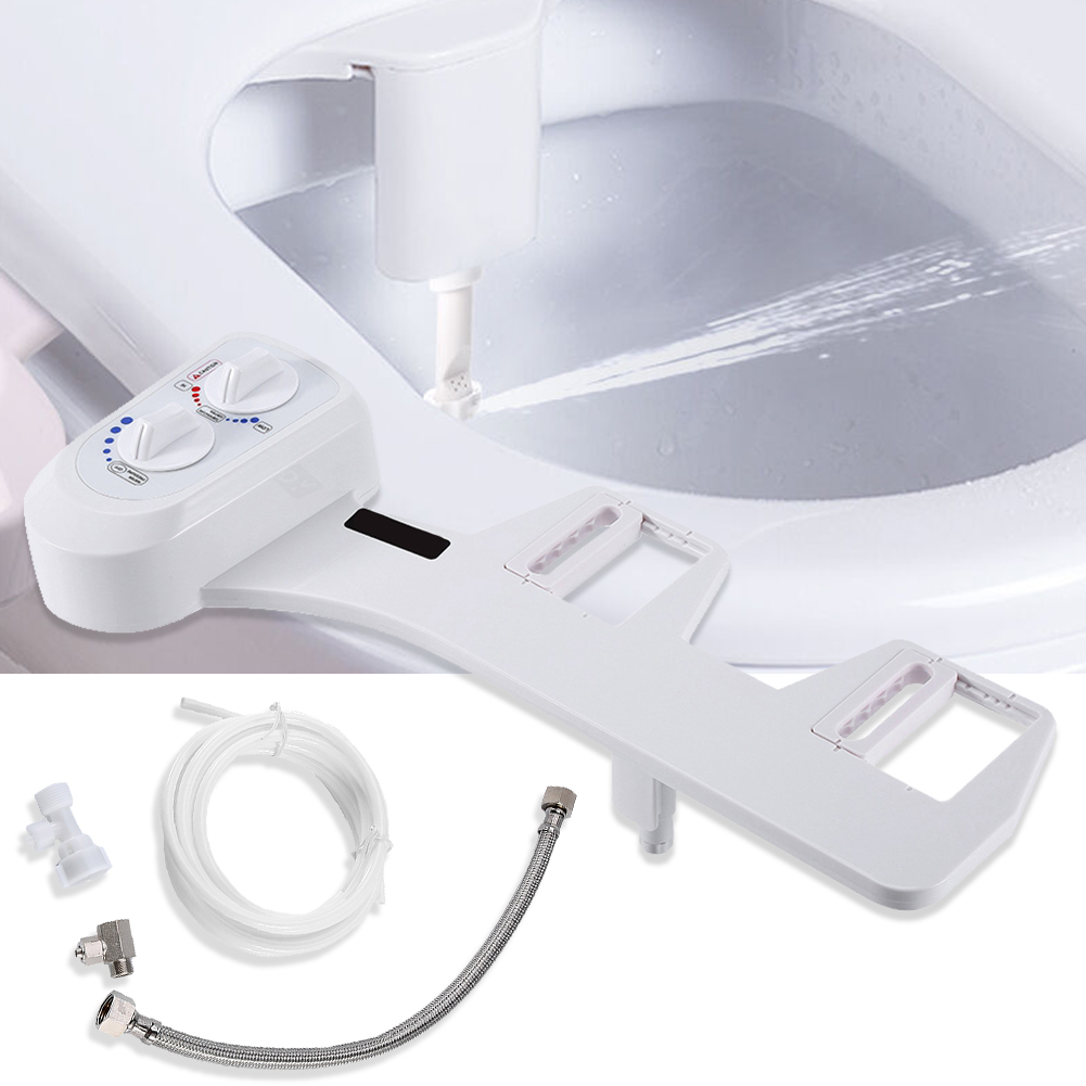 Bidet Toilet Seat Attachment NonElectric Mechanical Fresh Water Spray