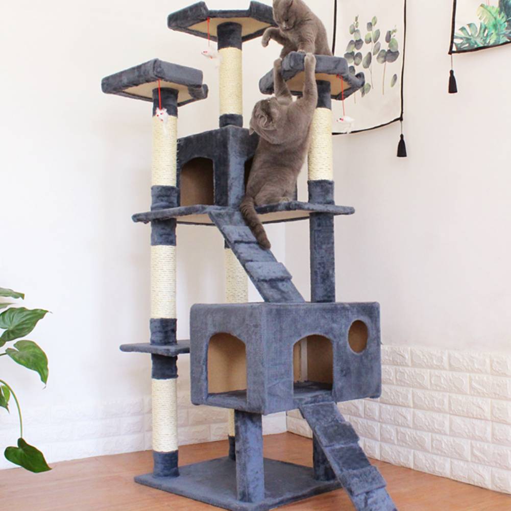 Large Cat Kitten Tree Activity Centre Scratch Scratching Post Climbing