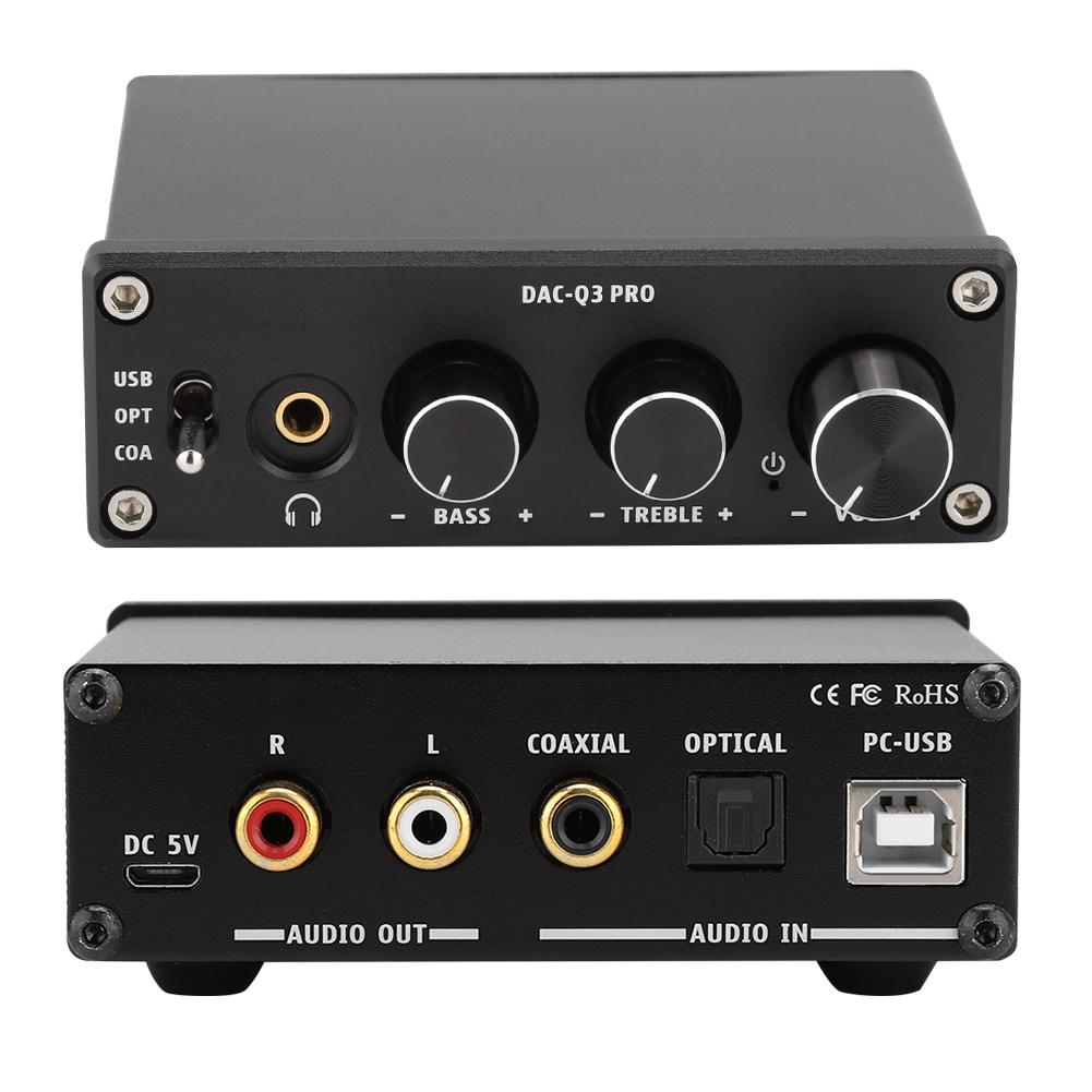 DAC Decoding Audio Decoder with Headphone Amplifier Coaxial Fiber USB