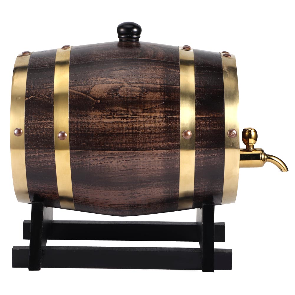 1/1.5/3L Vintage Wood Oak Wine Barrel For Port Liquor Beer Whiskey Rum Port Keg 