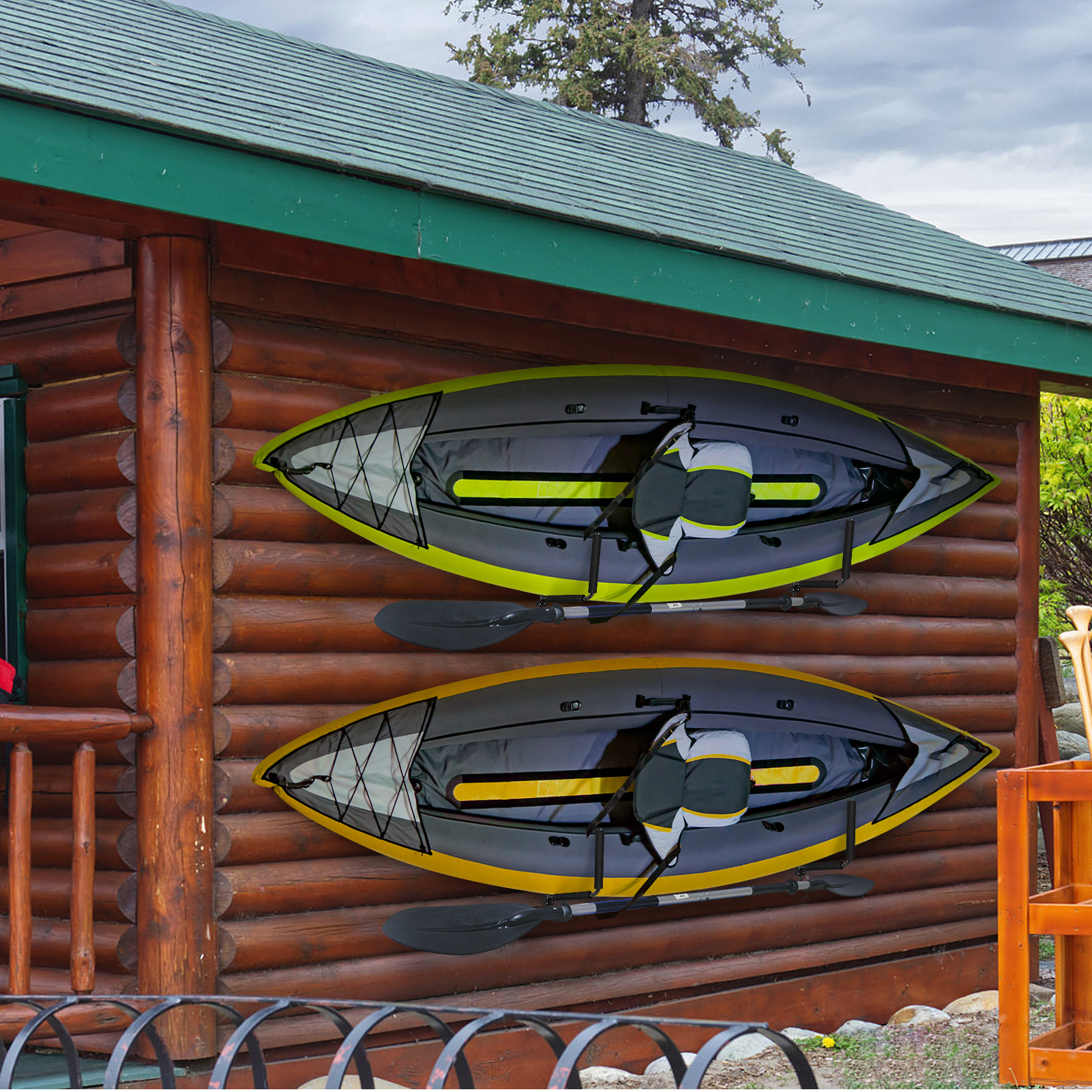 1 Paar Kajak & Kanu Wandhalter Set Wandhalterung Ablage Aufbewahrung