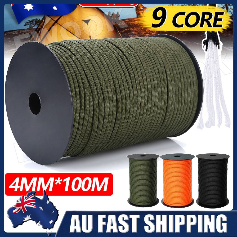 YoouPara Paracord 4mm 100 Meters Spools 7 Strands Rope Parachute Cord  Outdoor Climbing Tactical Survival Paracord 550 From Yibuhuwai, $18.78