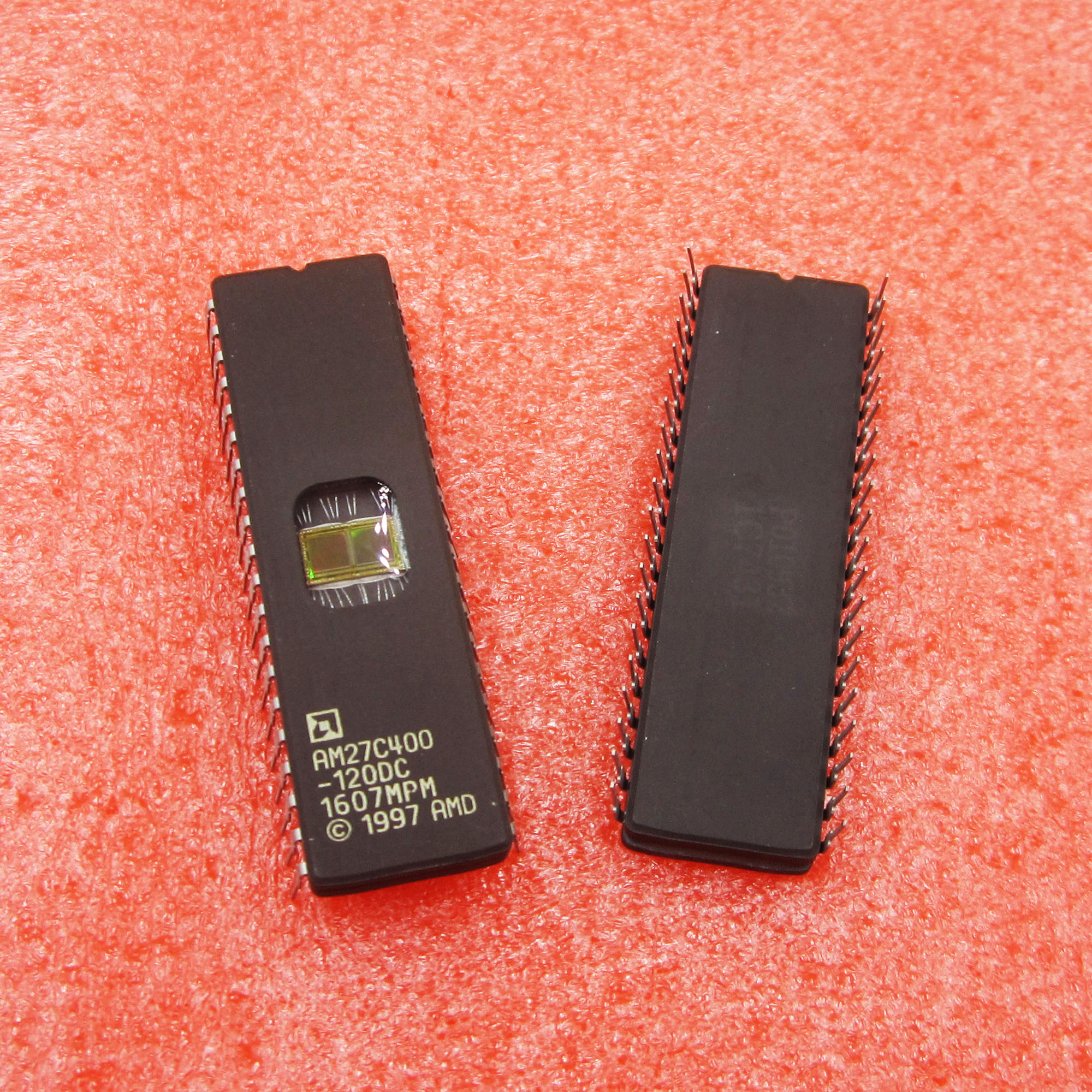 5x EPROM AMD AM27C010-120DC UV (DIP-32) - Ricondizionate E Testate