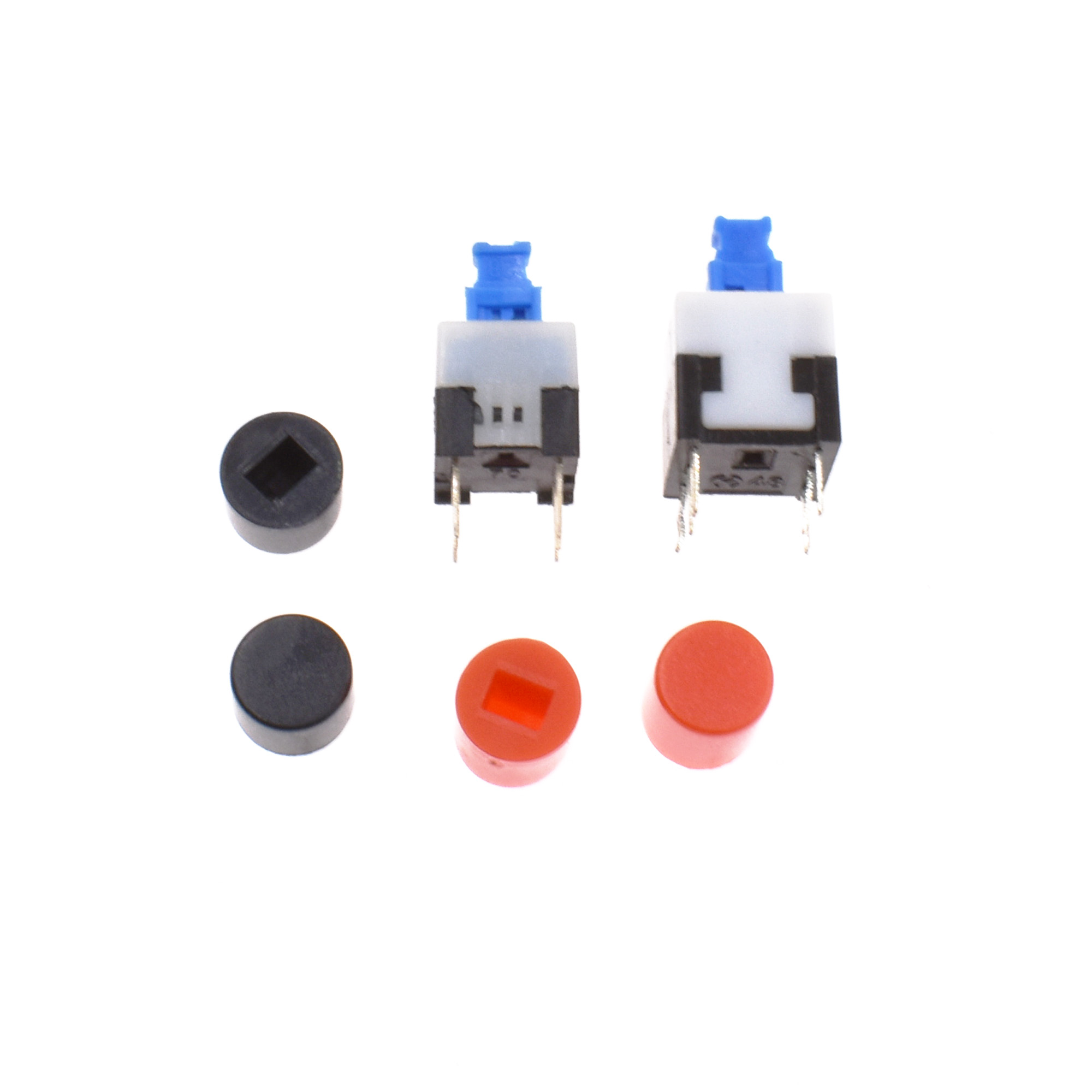 Tactile Push Button Switch 7X7/8X8mm Cap 6Pin Square Selflocking/no