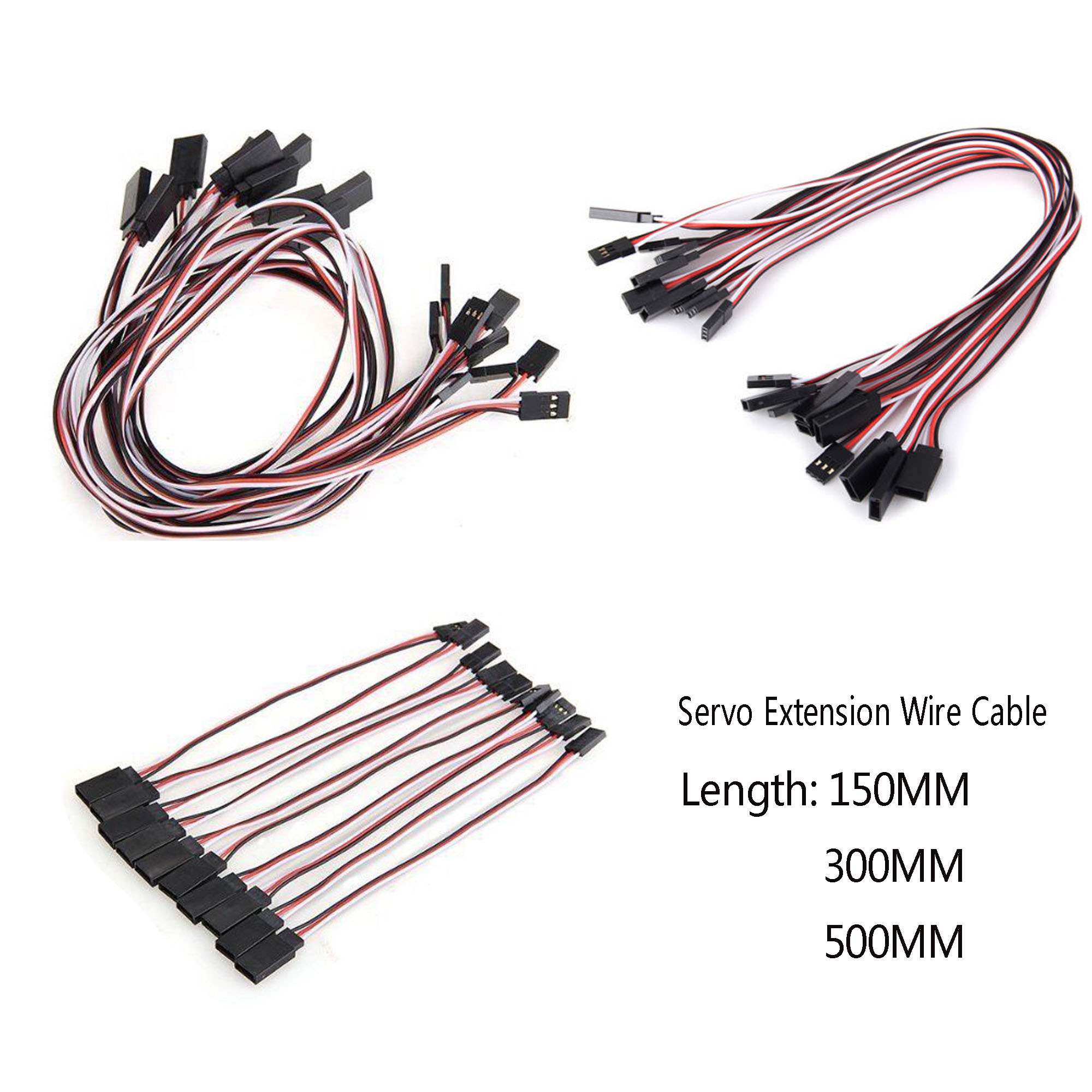 50 Pcs 15cm Servo Extensión Cable de conversión de alambre de plomo para Futuba