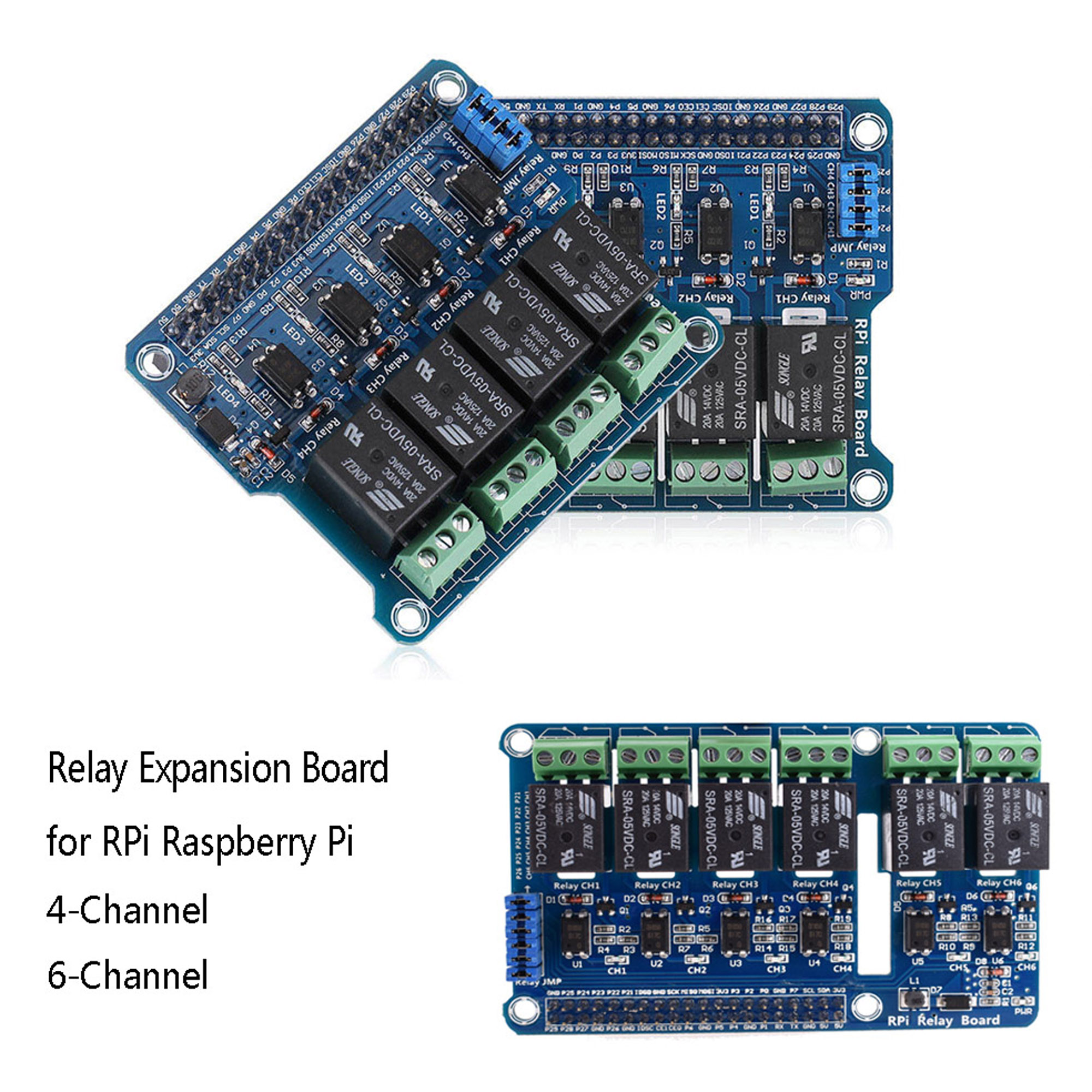 4//6 Channel RPi Relay Module Expansion Board for Raspberry Pi 3 2 A+B+2B 3B UK