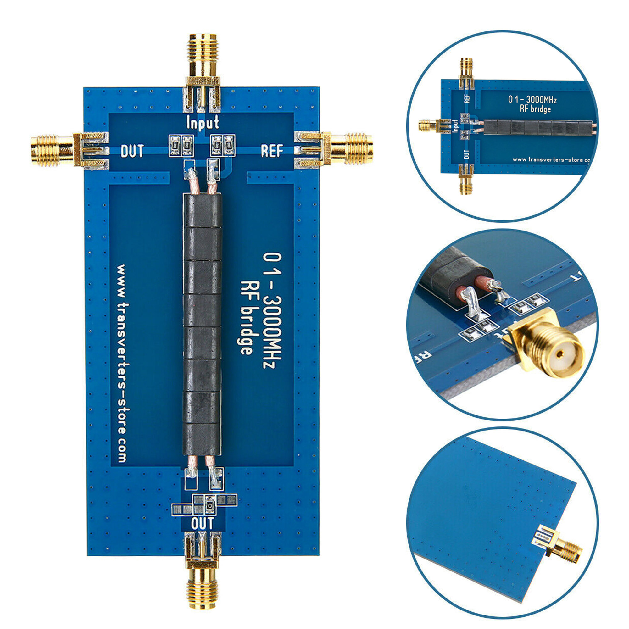 Puente de reflexión Swr RF Analizador de antena 0.1-3000 Mhz Vhf Uhf VSWR