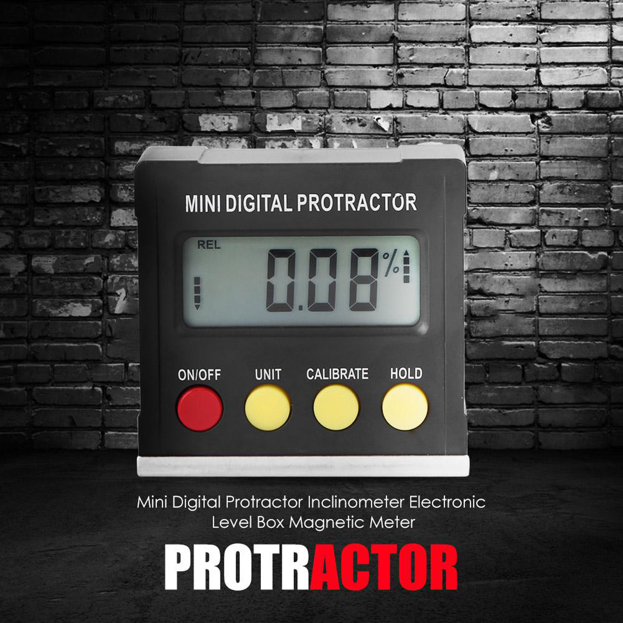 Mini Protractor Parallel 360 Degree Mini Digital Protractor Electronic Inclinometer