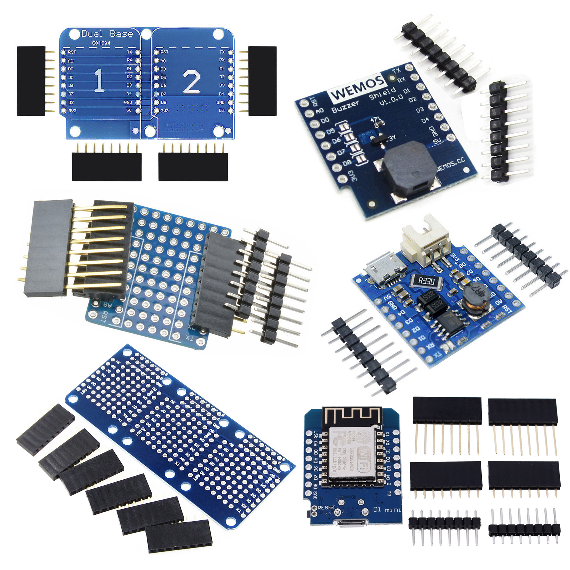 WeMos D1 mini NodeMCU WiFi Development Board Relay ProtoBoard Shield