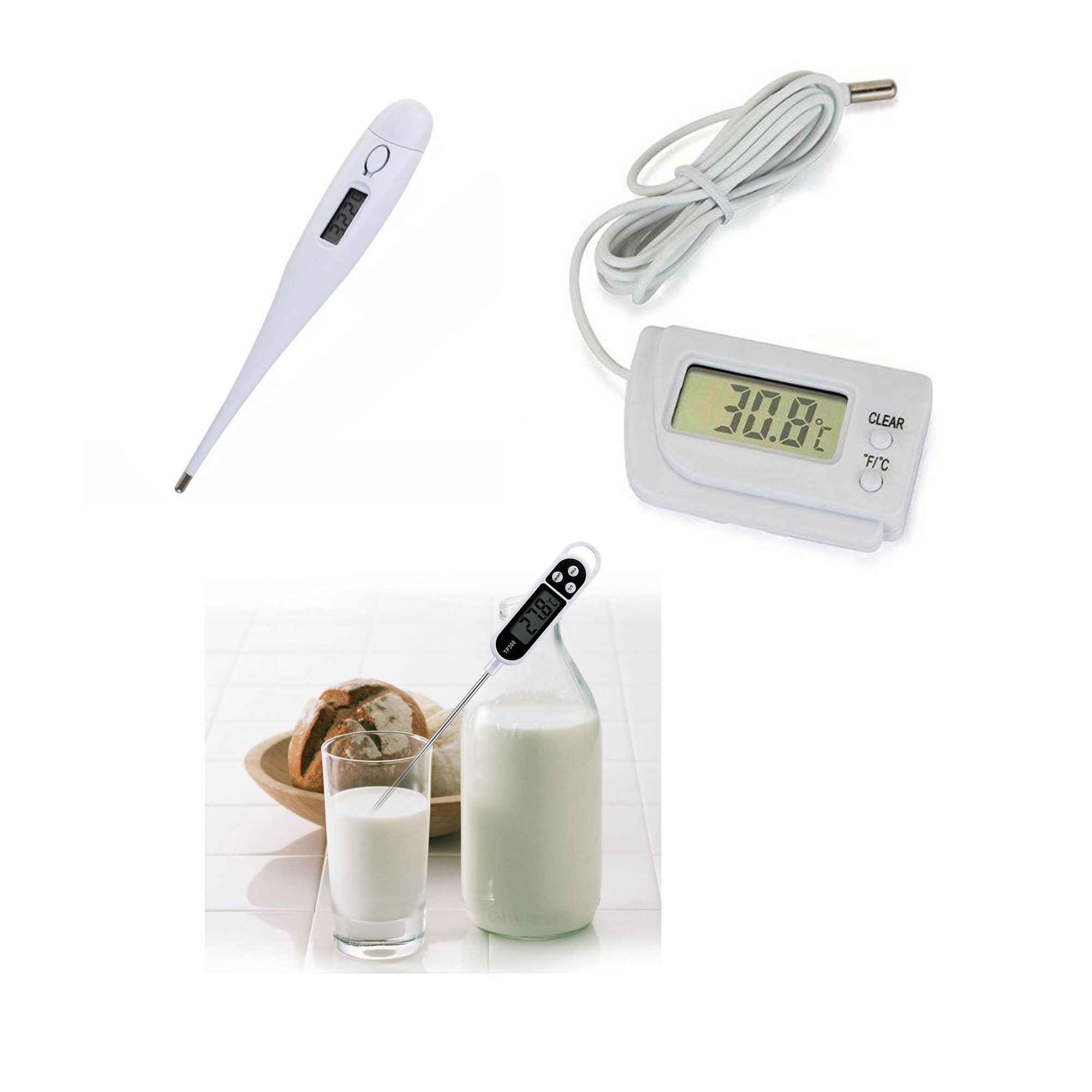 1 Pcs freezer//fridge thermometer for food storage temperature measurement BB