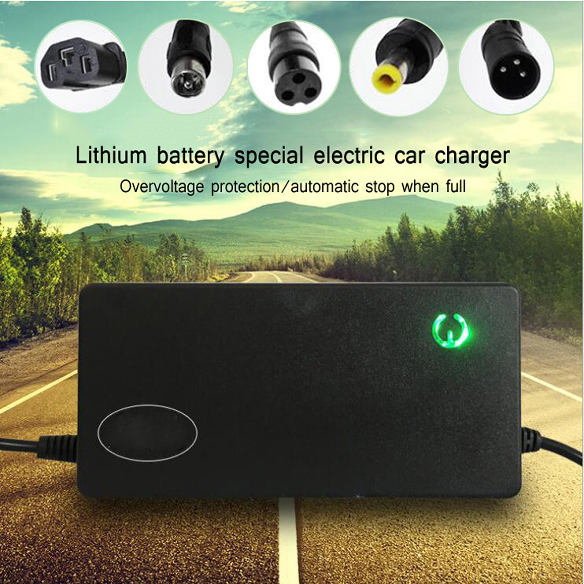 48/60/72V Lithium Battery Charger For Single-wheeled Electric Bicycle Ebike