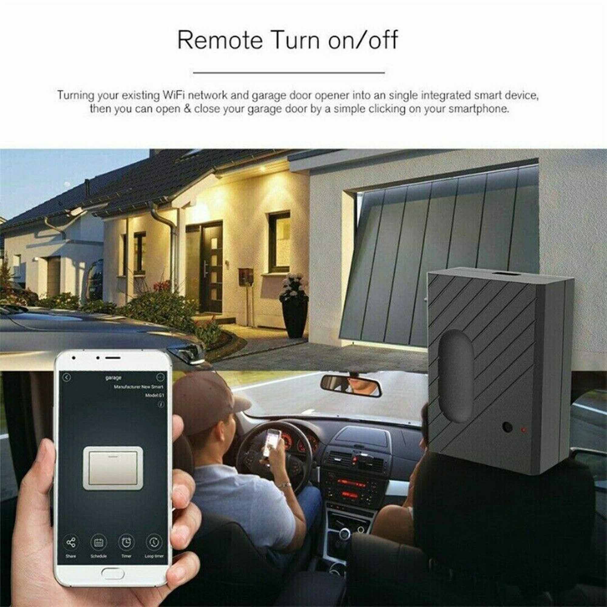 Car Garage Door Opener Smart WiFi Switch Control For Alexa Google Home