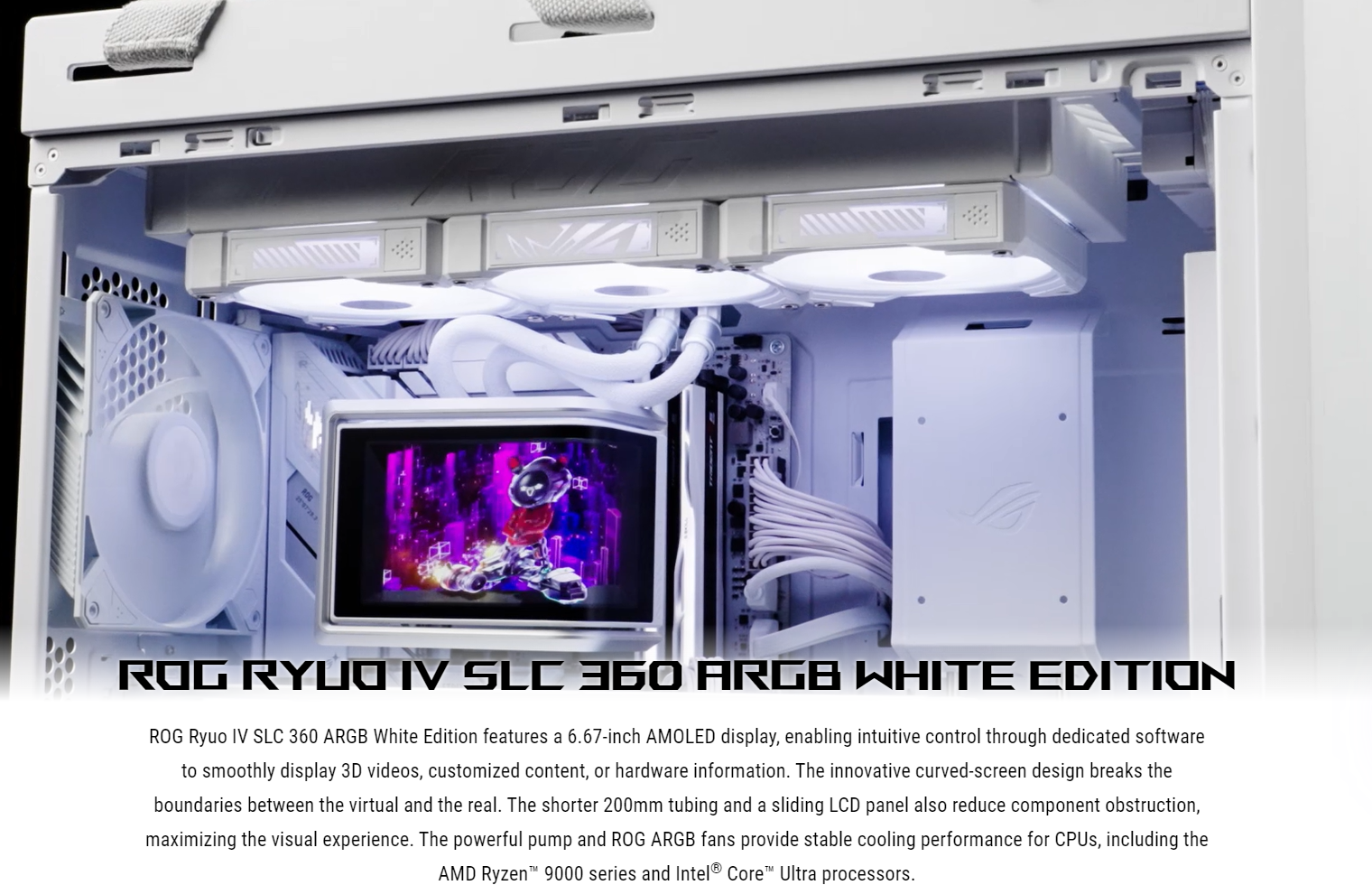 ASUS ROG Ryuo IV SLC 360 ARGB Liquid CPU Cooler White edition | eBay