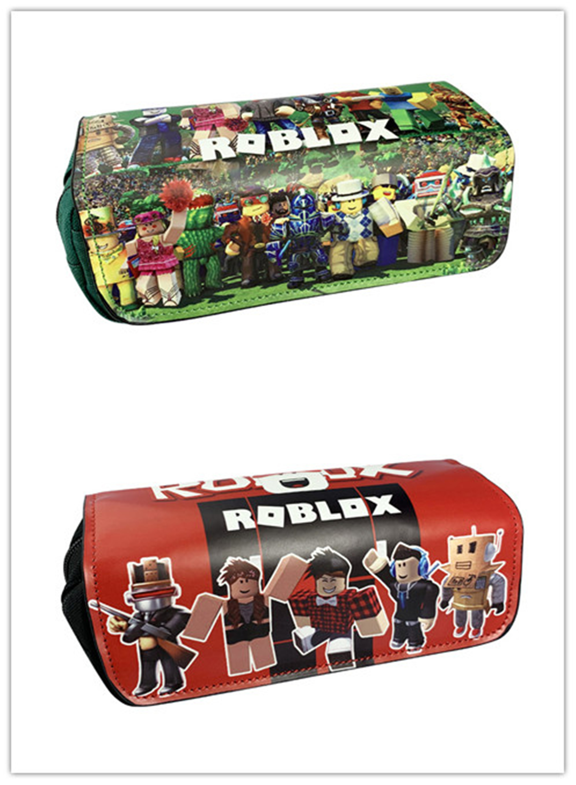 Anime Roblox Logo Pencil Case New Students Stationery Bag Girls