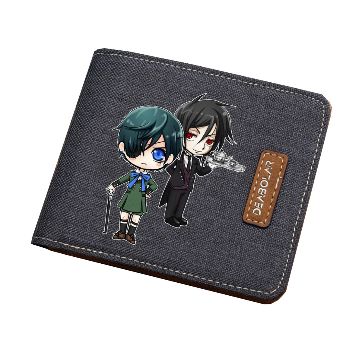 Hot Anime Black Butler Wallet Bifold Burse Boy Girl Coin Card Purse Short Wallet Ebay - black butler shirt for girl roblox