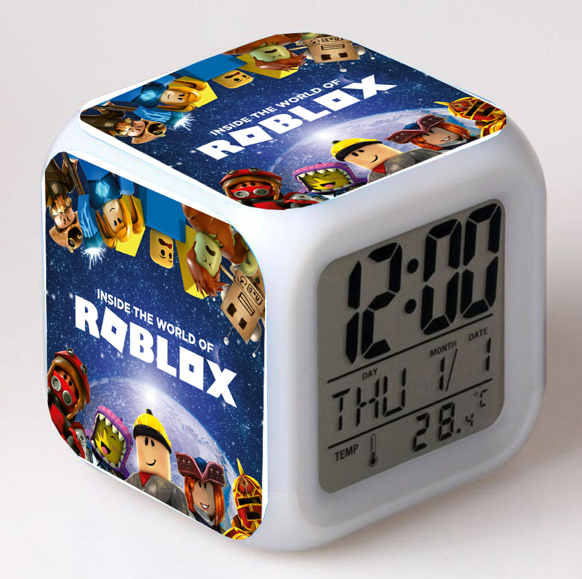 Game Roblox Alarm Clock Bedroom Glowing Night Light 7 Color Led Change Digital Ebay - beautiful roblox 7 color changing led digital alarm clock