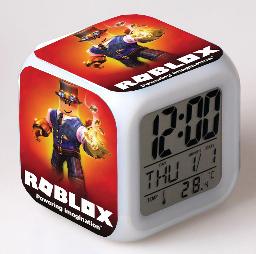 Game Roblox Alarm Clock Bedroom Glowing Night Light 7 Color Led Change Digital Ebay - roblox alarm