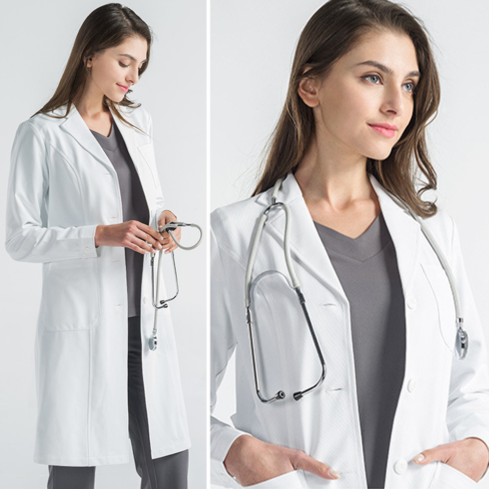 White Lab Coat New AU Nursing For Women Jackets Men Medical Doctor