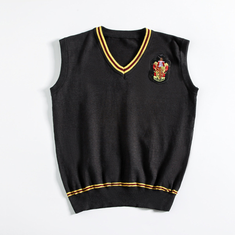 Harry Potter Sweater Vest Warm School Uniform Pullover Waistcoat For