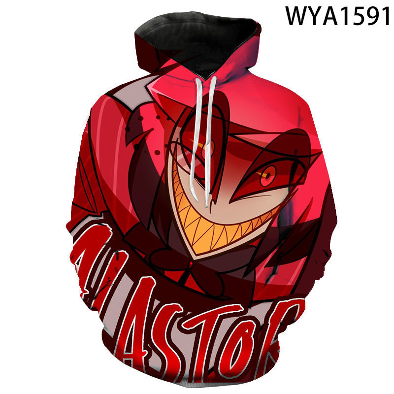 kid's Hazbin Hotel Alastor hoodie autumn hooded tops sweatershirt ...