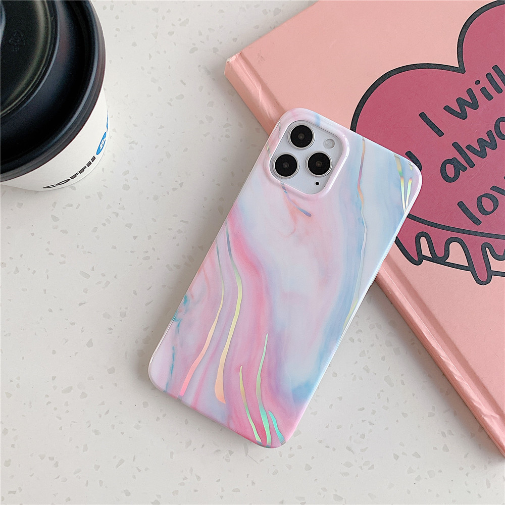 Watercolor Marble Soft Silicone Case Cover iPhone 13 12 XR 11 Pro Max