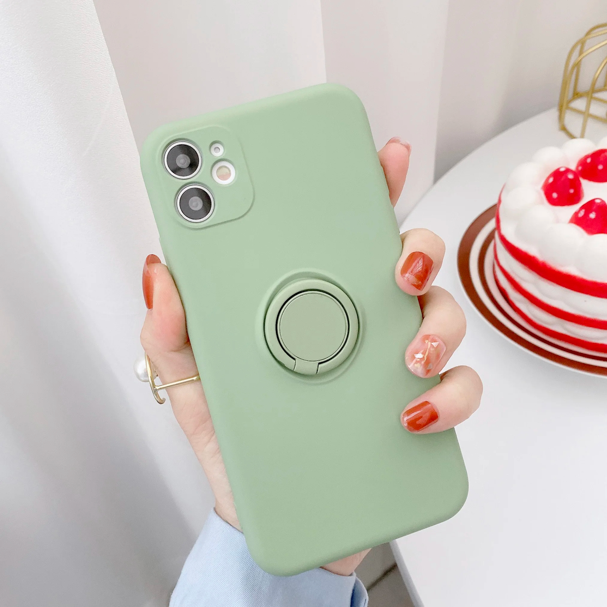 For iPhone 15 14 13 12 XR 8 7 Plus XS Magnetic Shockproof Ring Holder Case Cover - Picture 23 of 28