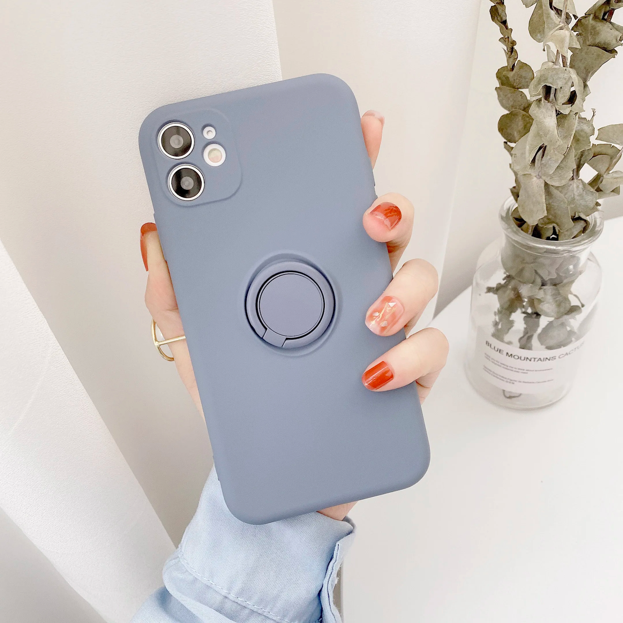For iPhone 15 14 13 12 XR 8 7 Plus XS Magnetic Shockproof Ring Holder Case Cover - Picture 28 of 28