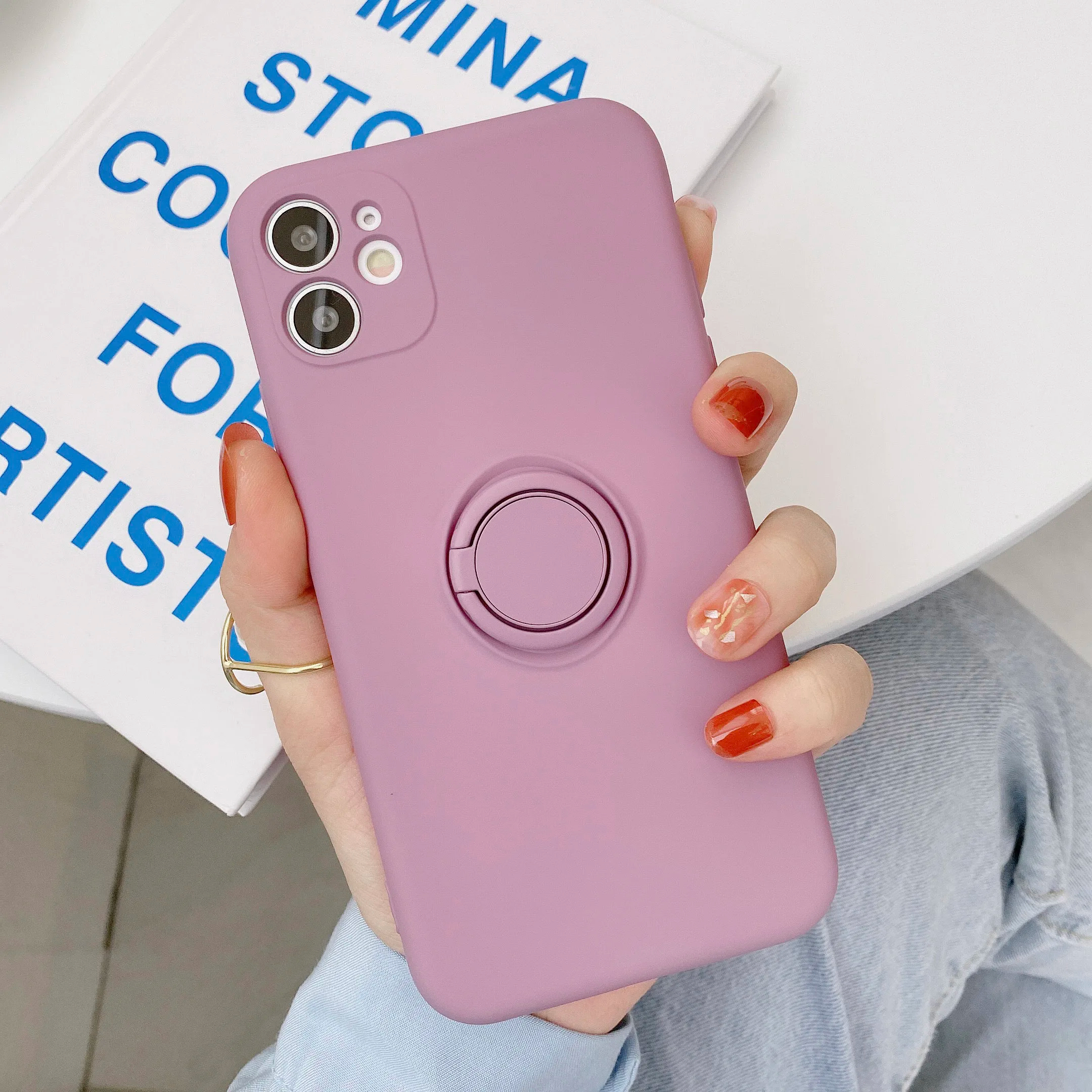 For iPhone 15 14 13 12 XR 8 7 Plus XS Magnetic Shockproof Ring Holder Case Cover - Picture 27 of 28